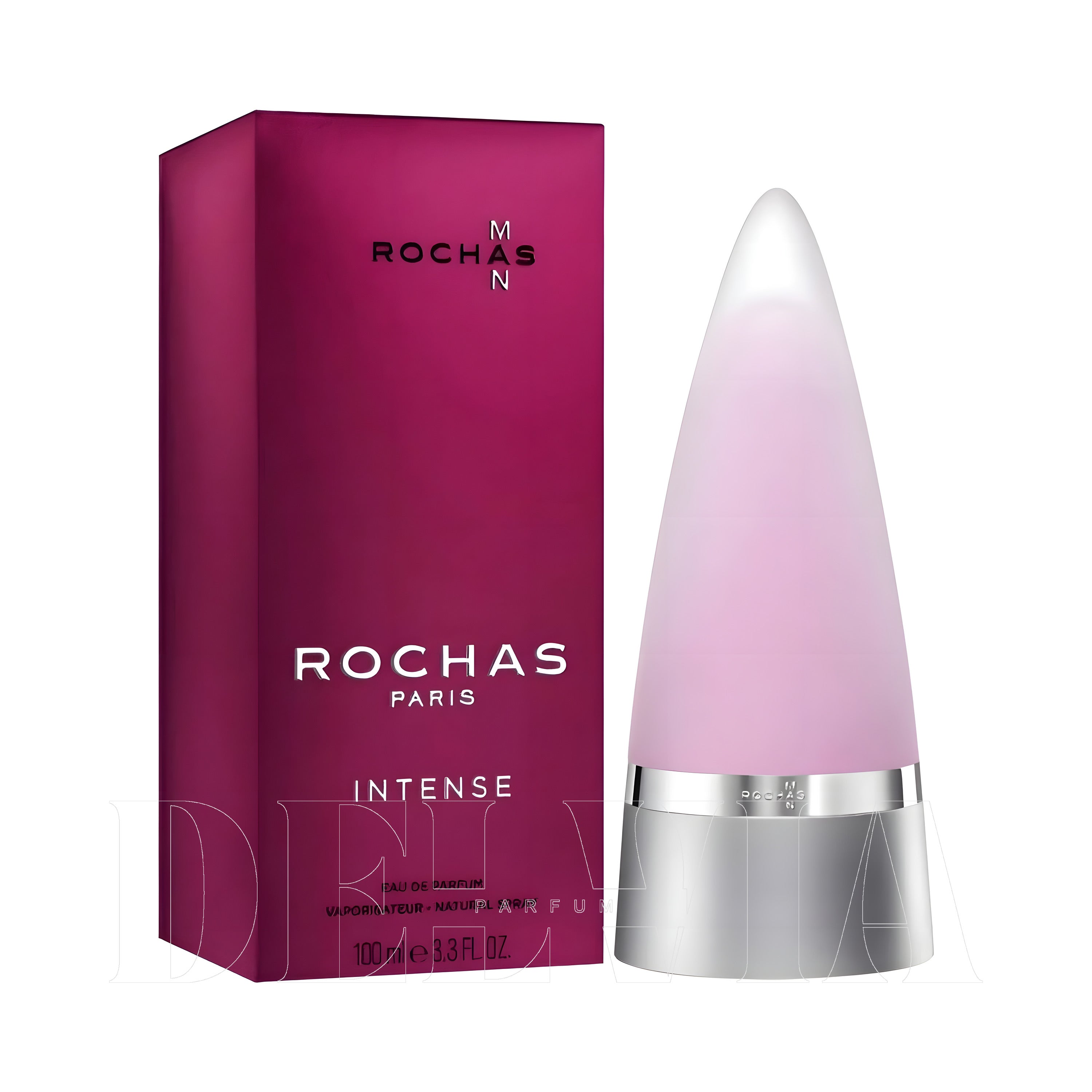 Rochas Intense Araba Kokusu — kutu ve şişe görseli