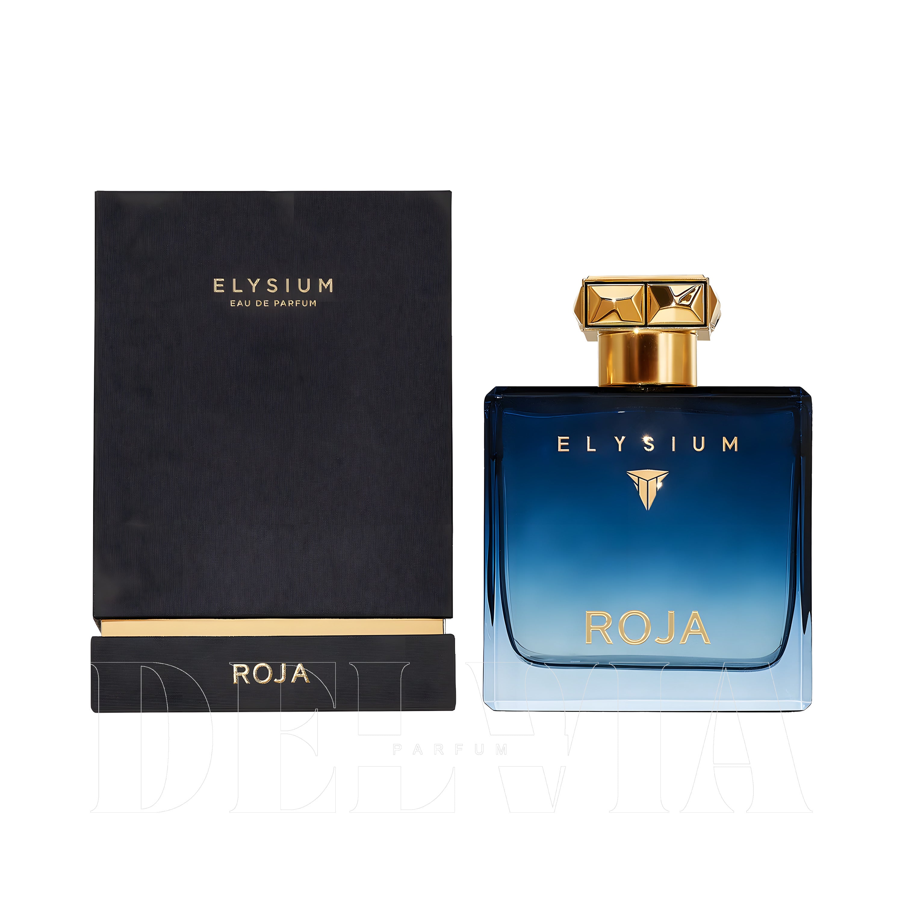 Roja Elysium Katı Parfum — kutu ve şişe görseli