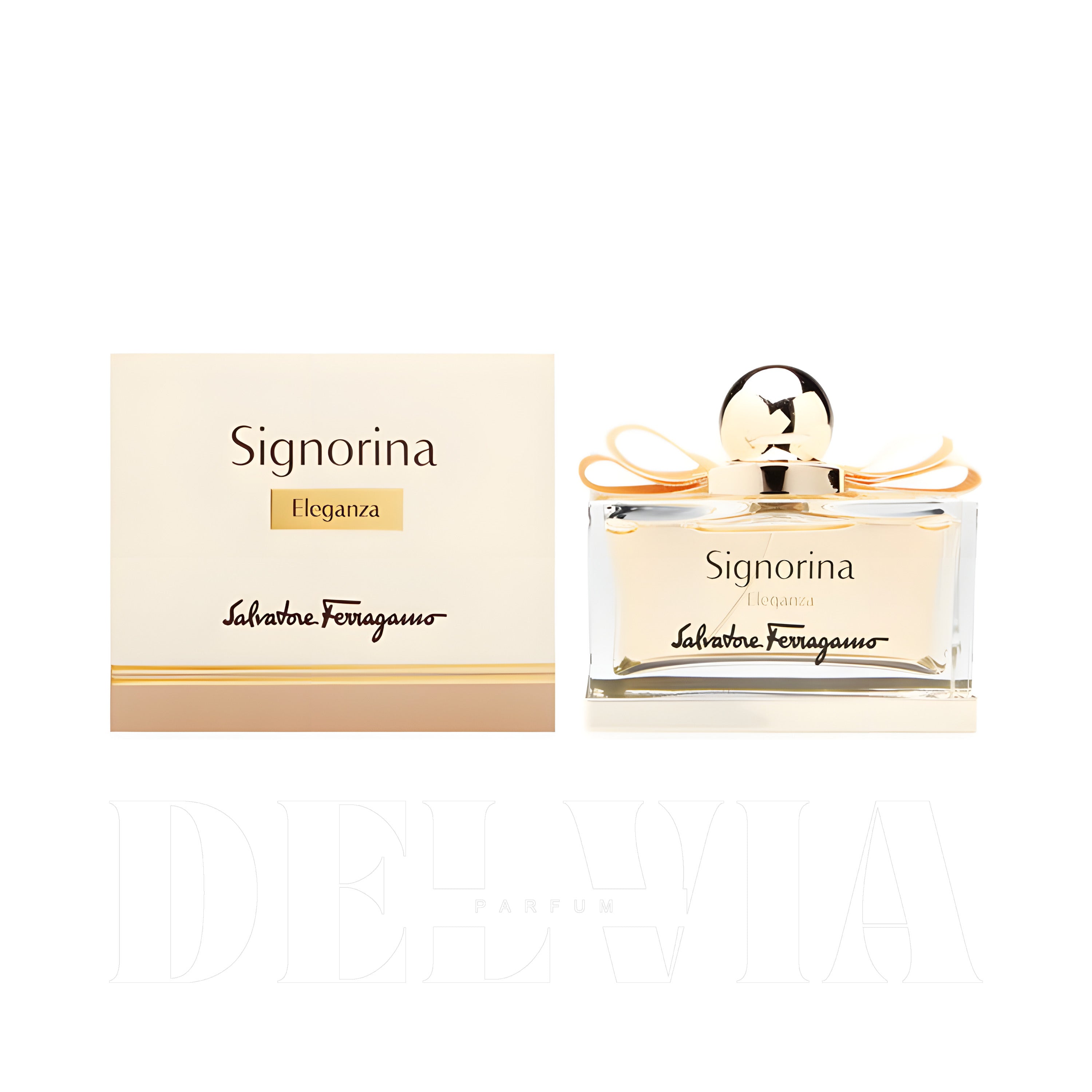 Salvatore Ferragamo Signorina Eleganza 5 ml dekant parfüm — kutu ve şişe görseli