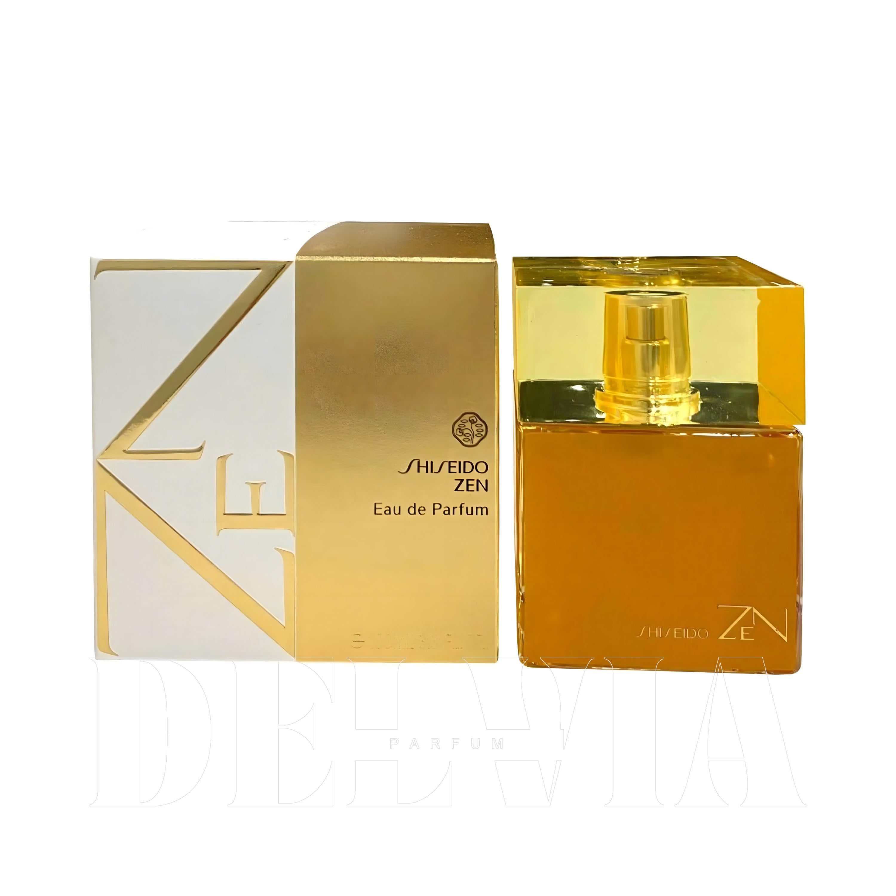 Shiseido Zen 20 ml dekant parfüm — kutu ve şişe görseli