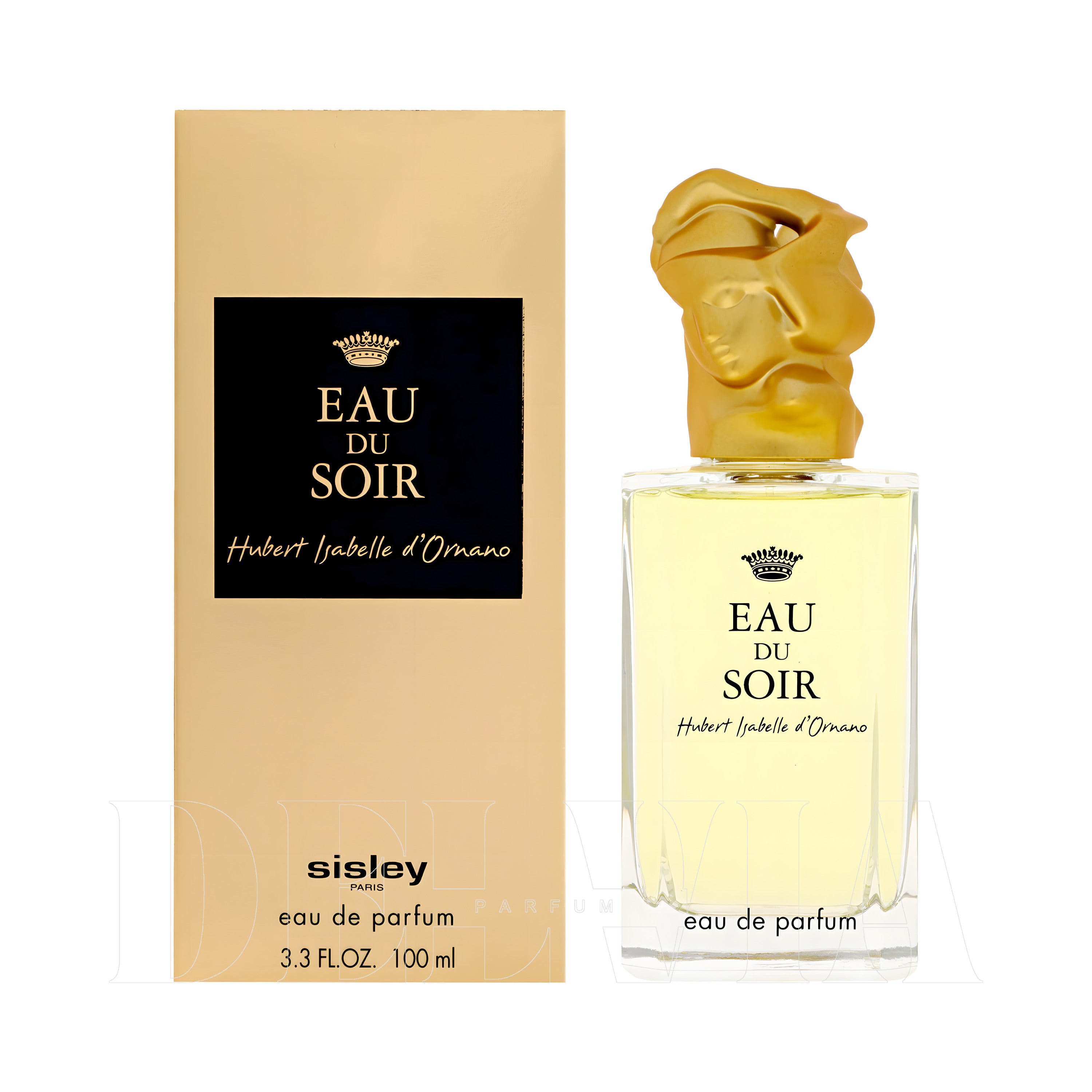 Sisley Eau Du Soir Pour Femme 5 ml dekant parfüm — kutu ve şişe görseli