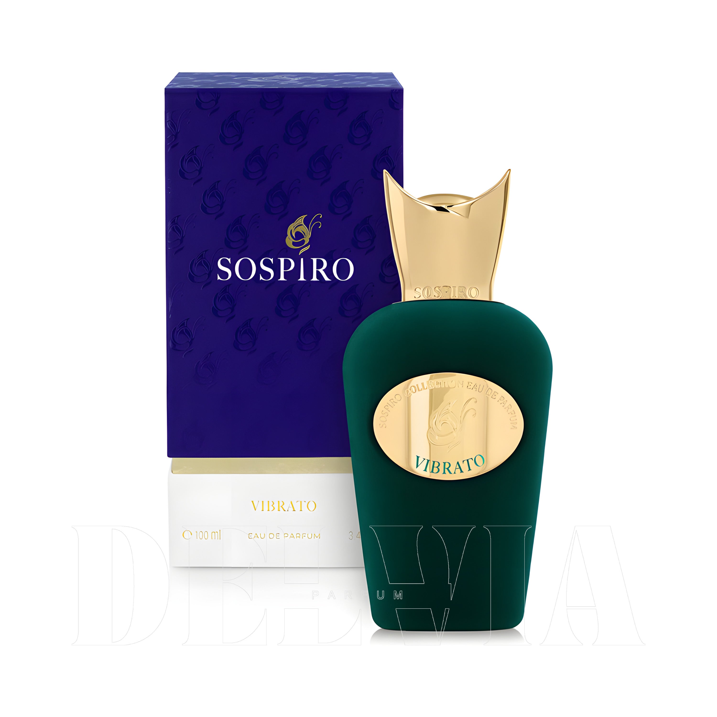 Sospiro Vibrato 2 ml dekant parfüm — kutu ve şişe görseli