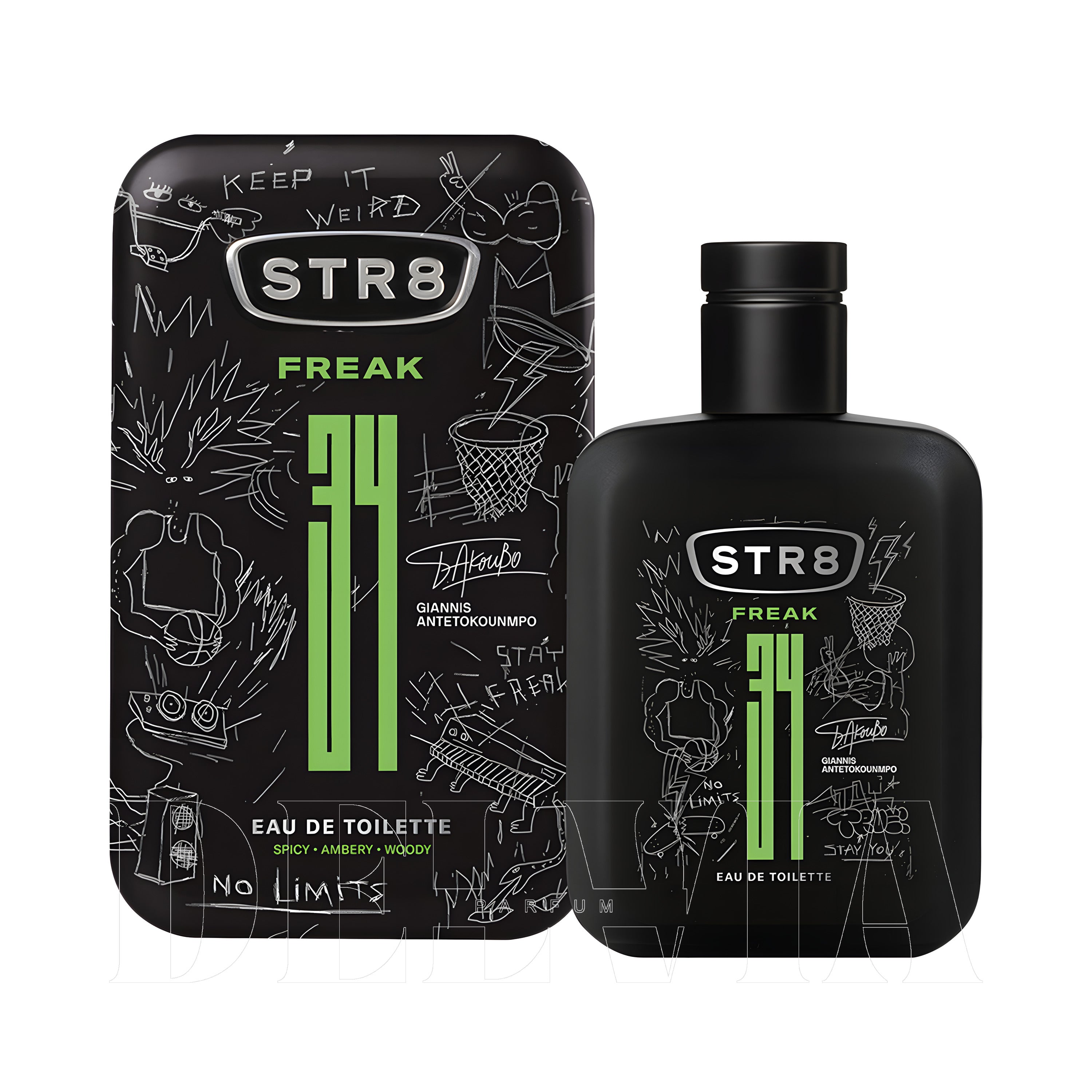 Str8 Freak 1 ml dekant parfüm — kutu ve şişe görseli
