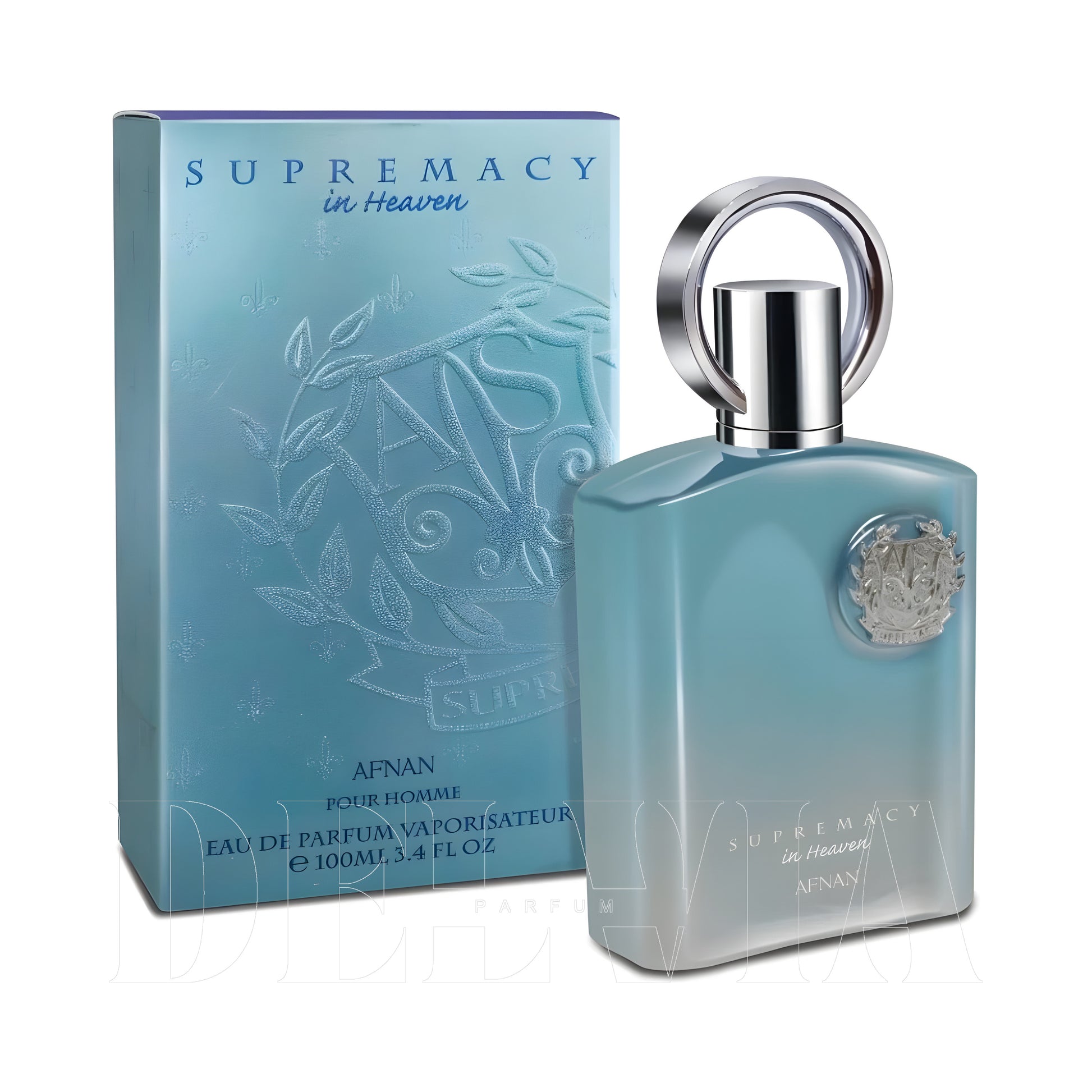 Supremacy Afnan In Heaven 30 ml dekant parfüm — kutu ve şişe görseli