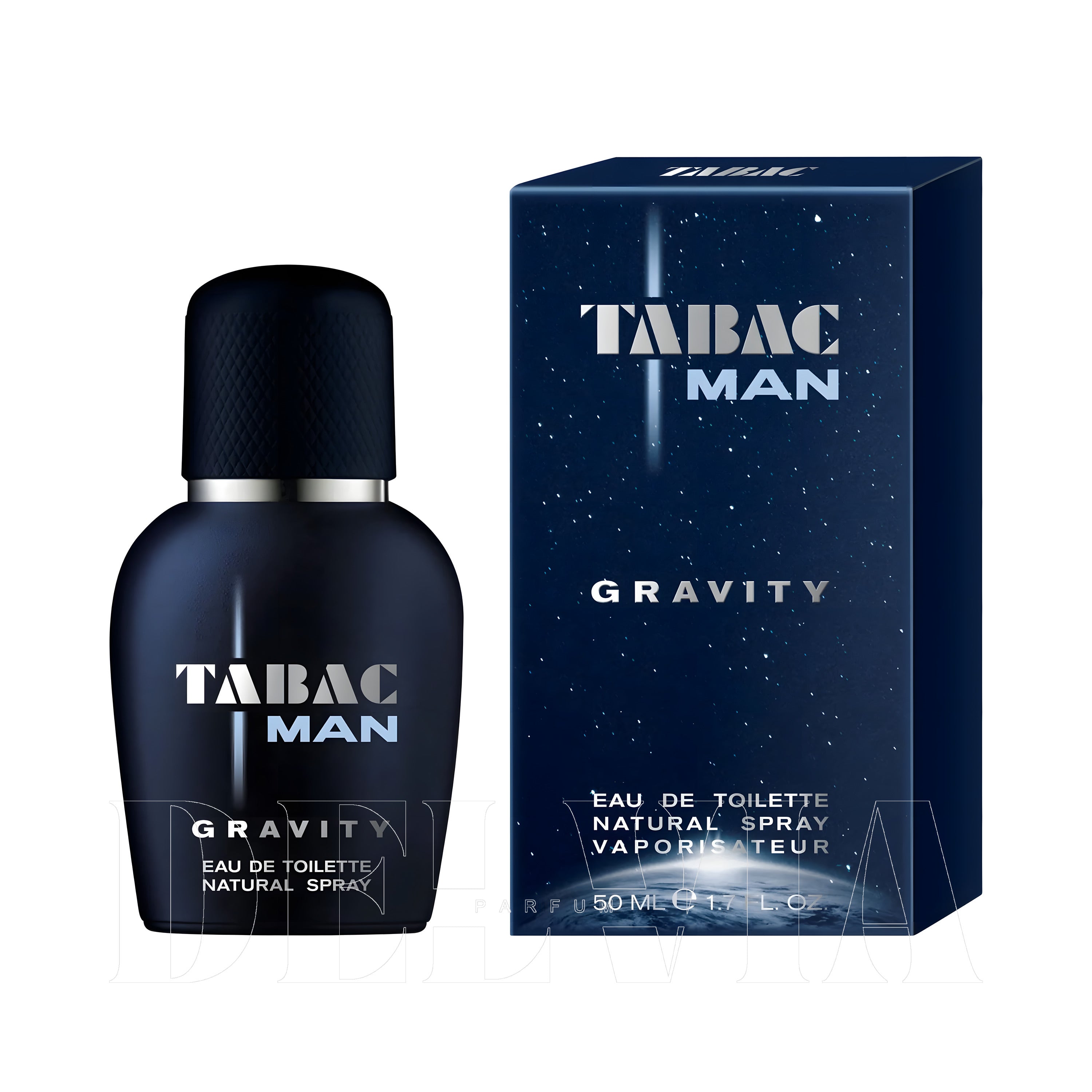 Tabac Man Gravity Edt 3 ml dekant parfüm — kutu ve şişe görseli