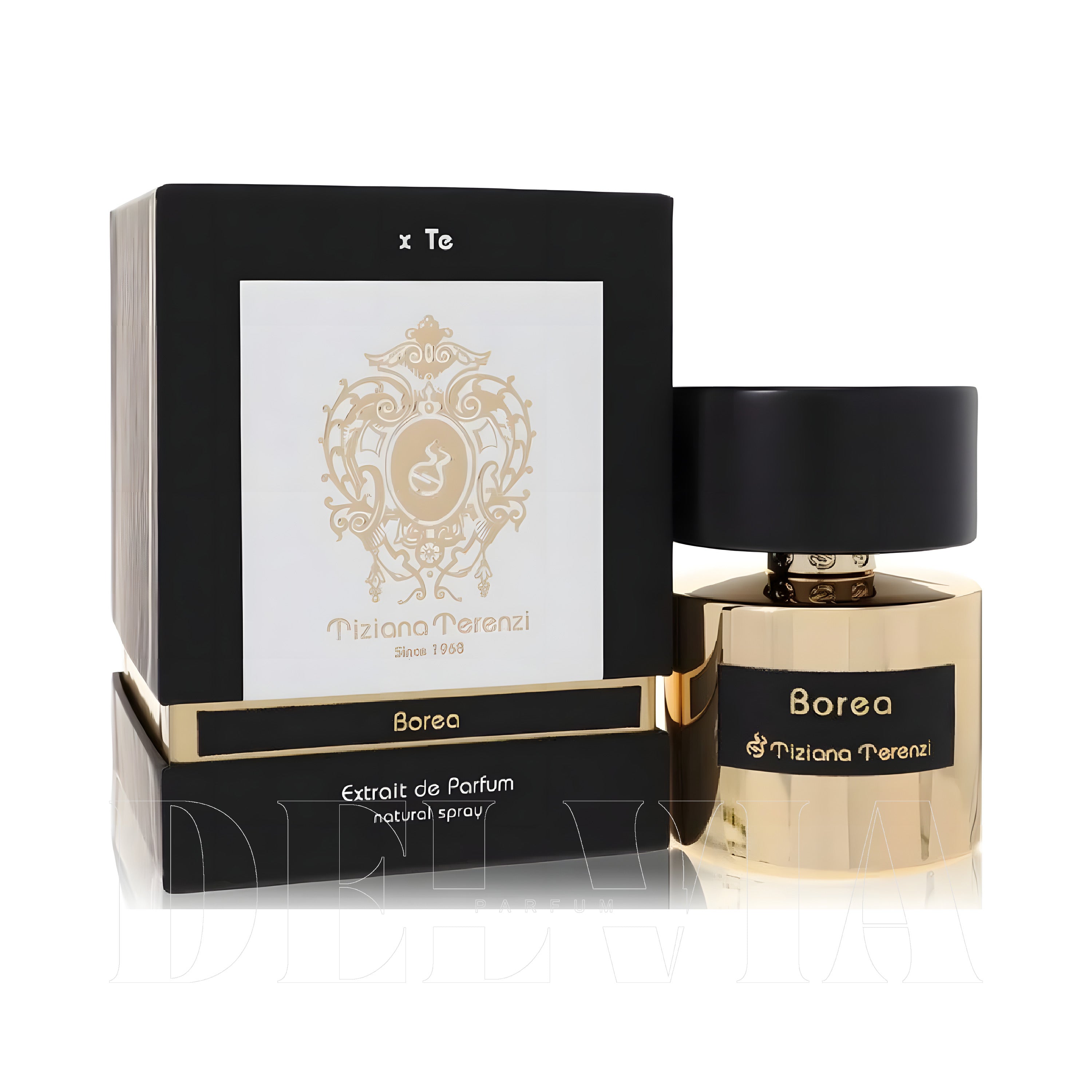 Tiziana Terenzi Borea Extrait De Parfum 5 ml dekant parfüm — kutu ve şişe görseli