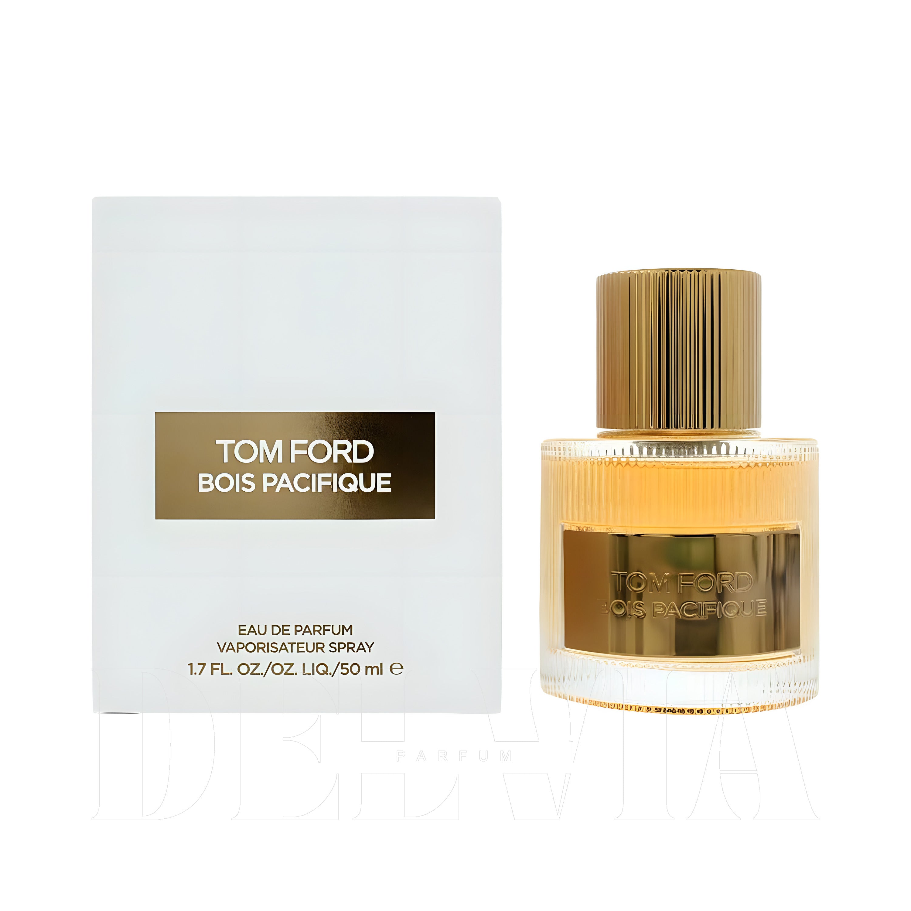 Tom Ford Bois Pacifique 2 ml dekant parfüm — kutu ve şişe görseli