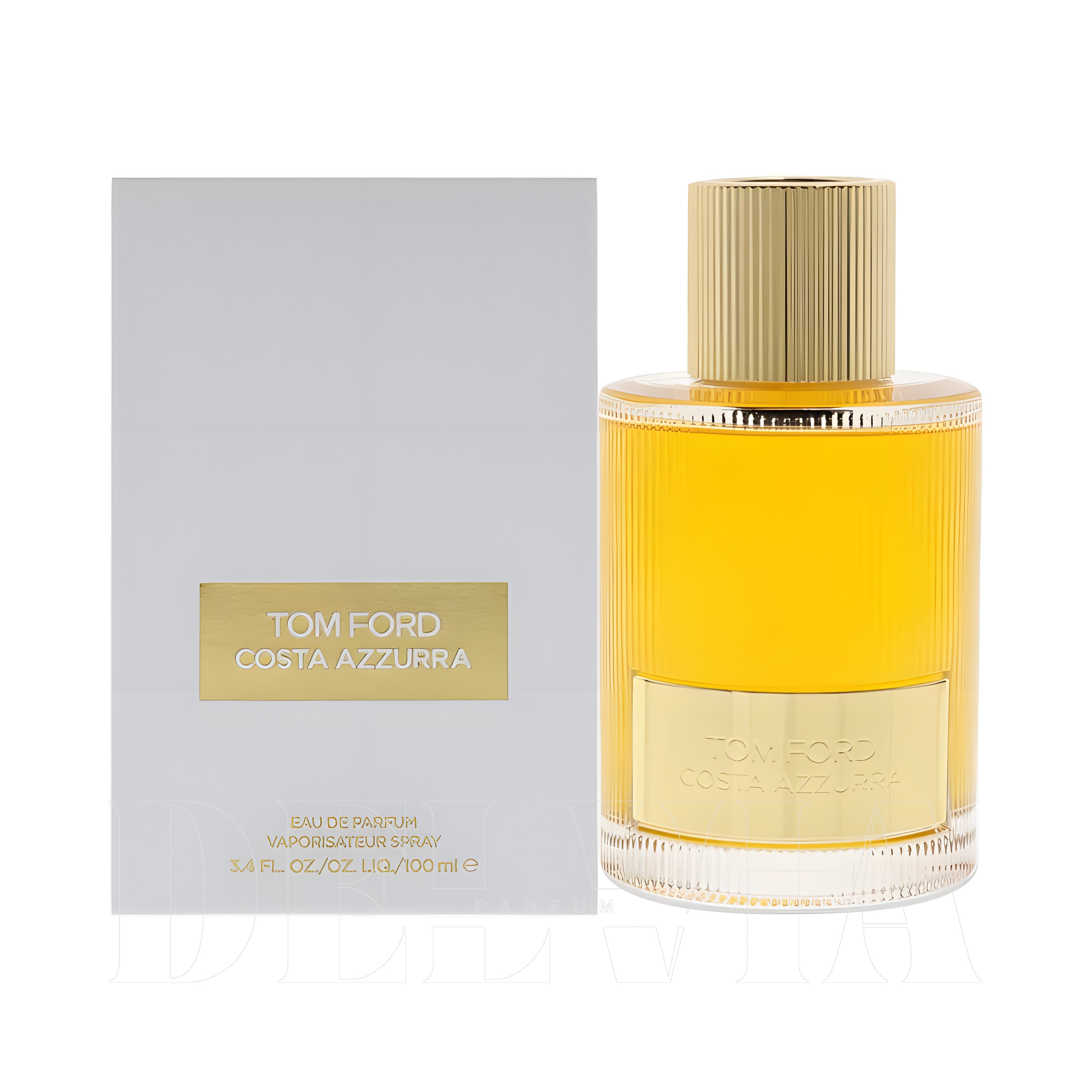 Tom Ford Costa Azzurra 2 ml dekant parfüm — kutu ve şişe görseli
