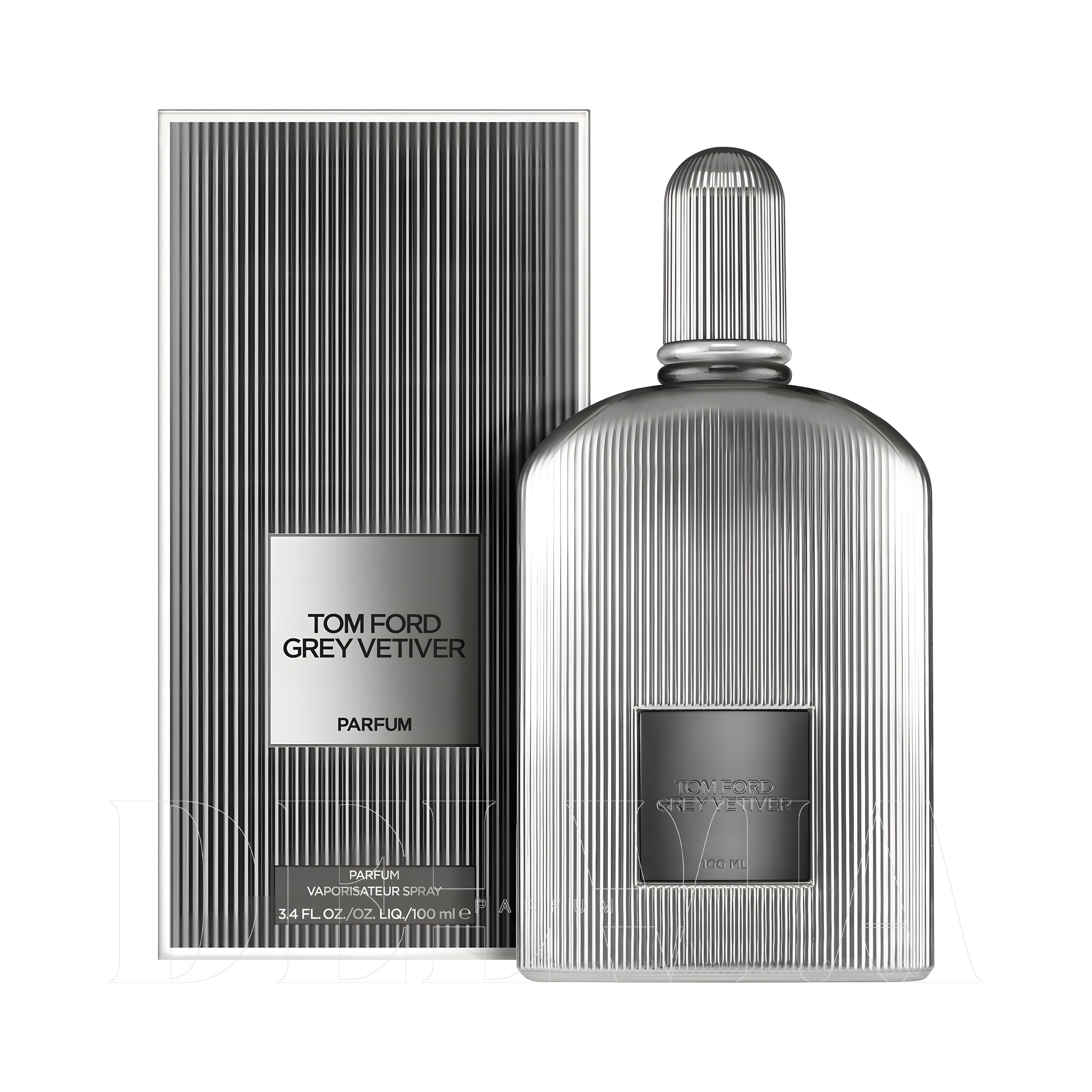 Tom Ford Grey Vetiver Parfum Araba Kokusu — kutu ve şişe görseli