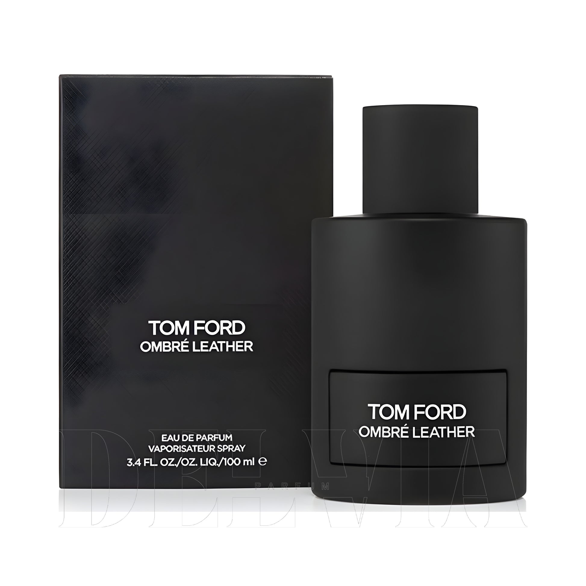Tom Ford Ombre Leather 8 ml dekant parfüm — kutu ve şişe görseli