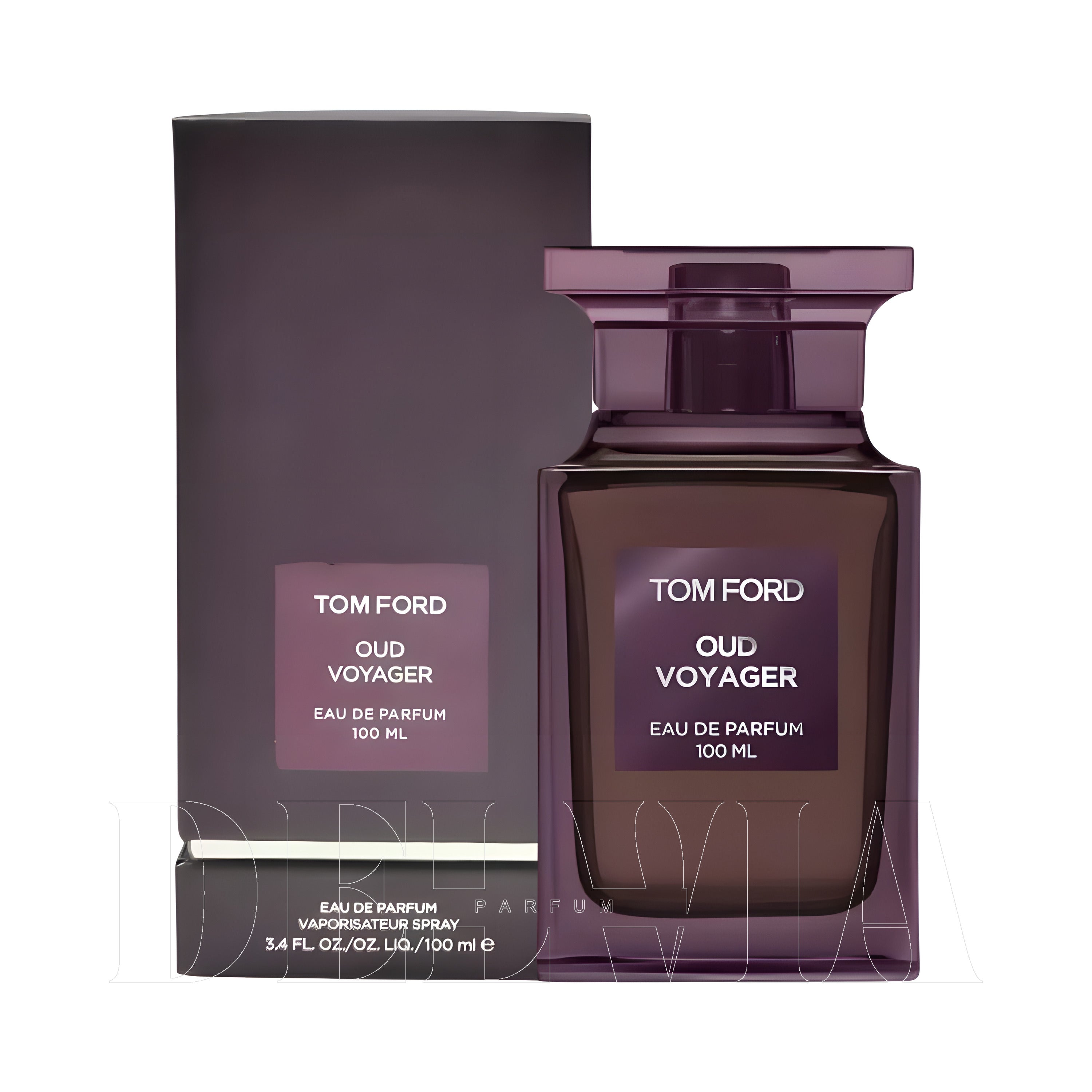Tom Ford Oud Voyager 10 ml dekant parfüm — kutu ve şişe görseli