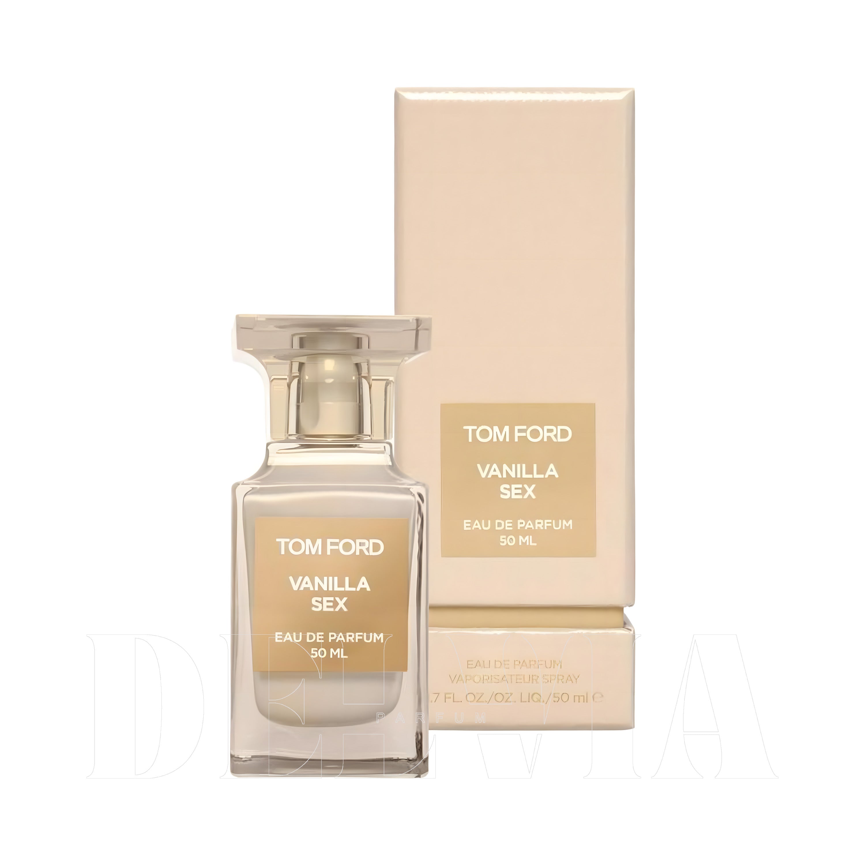 Tom Ford Vanilla Sex 1 ml dekant parfüm — kutu ve şişe görseli