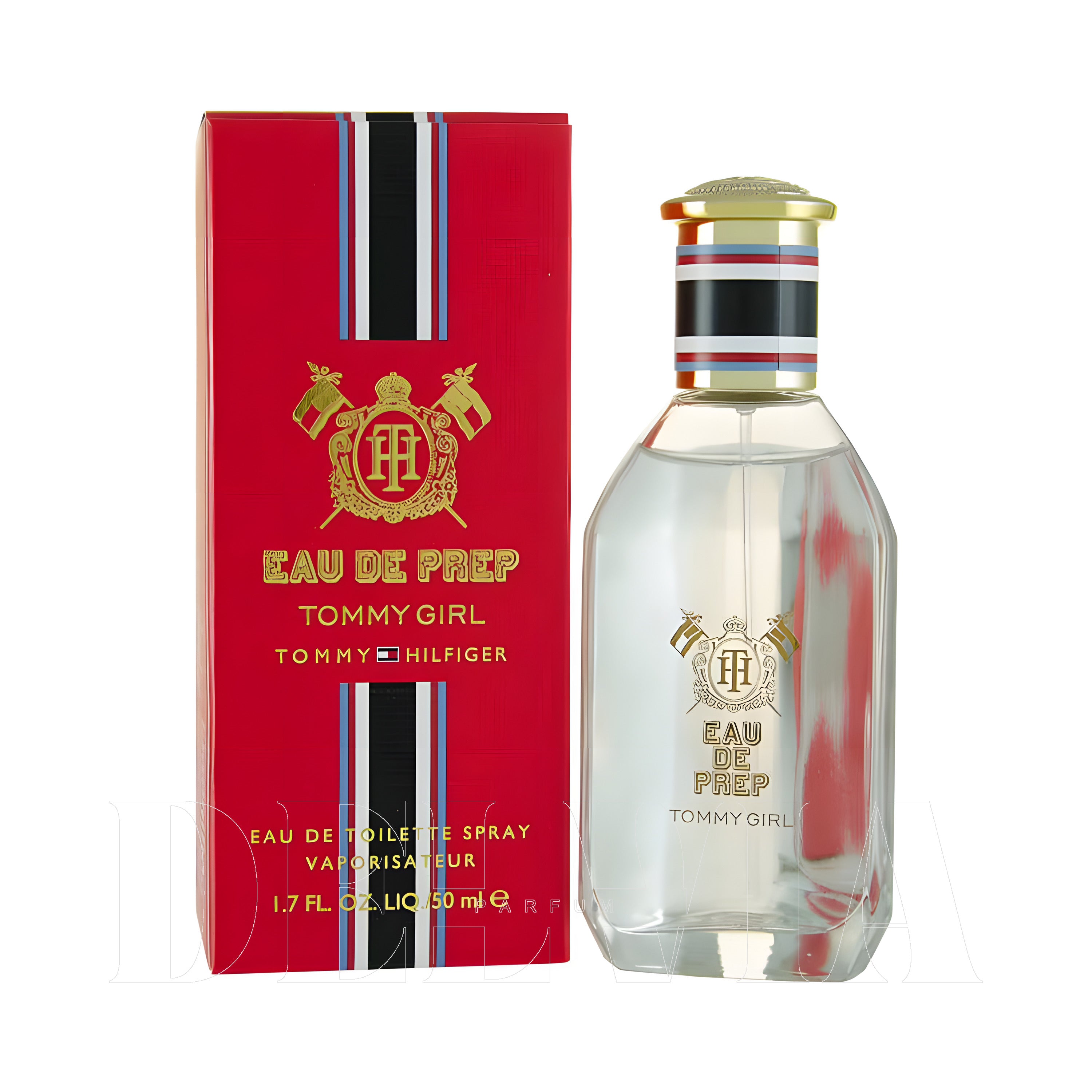 Tommy Hilfiger Eau De Prep Girl 8 ml dekant parfüm — kutu ve şişe görseli