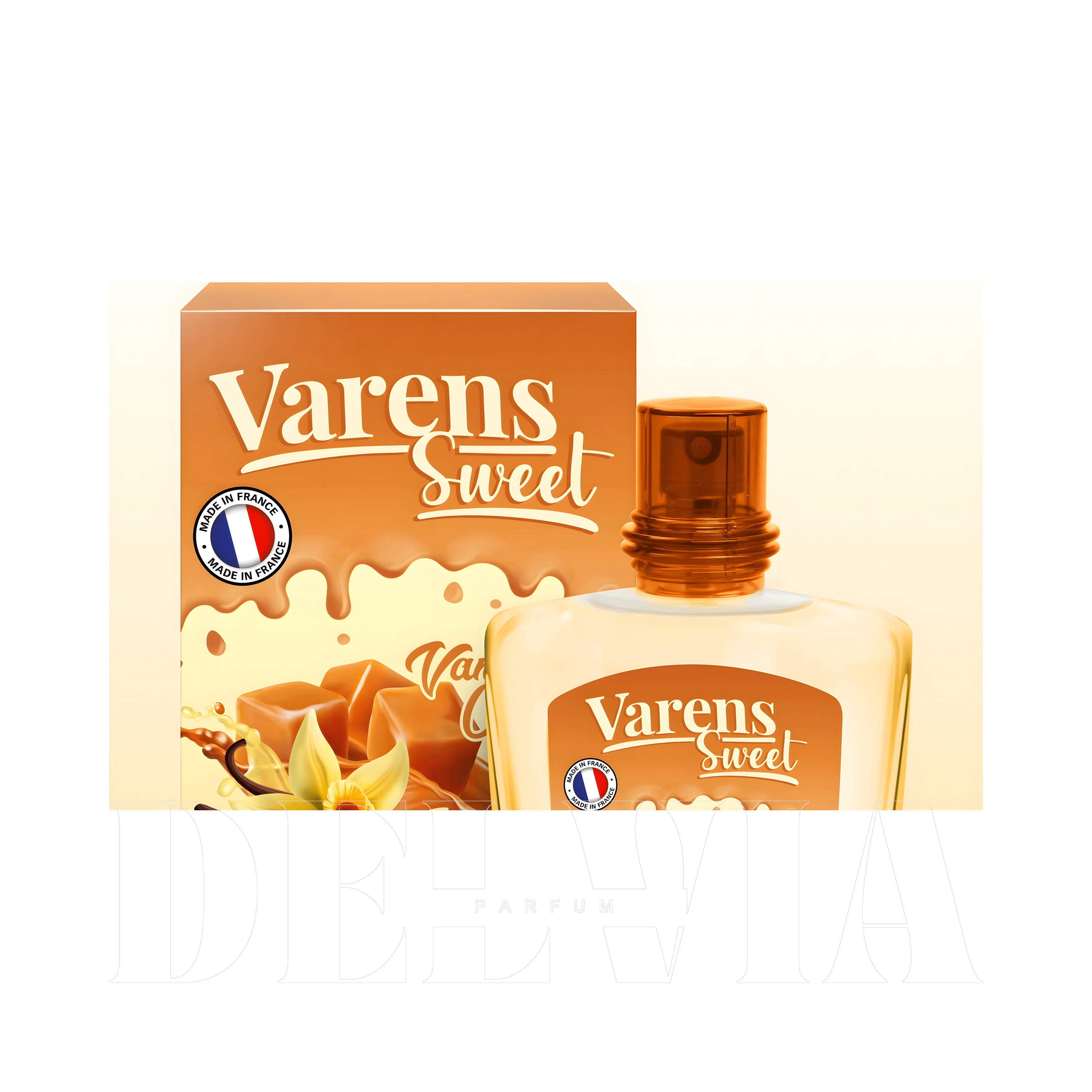 Ulric De Varens Sweet Vanille Caramel Kokulu Sabun — kutu ve şişe görseli