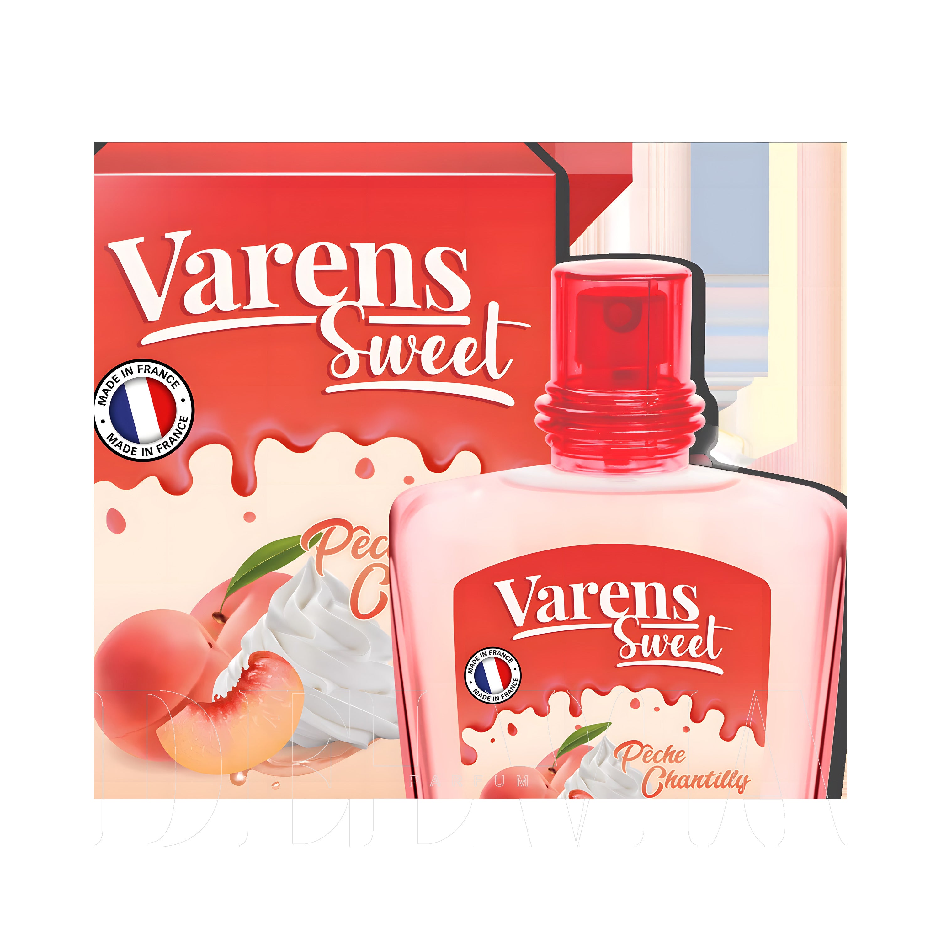 Ulric De Varens Varens Sweet Peche Chantilly 3 ml dekant parfüm — şişe görseli