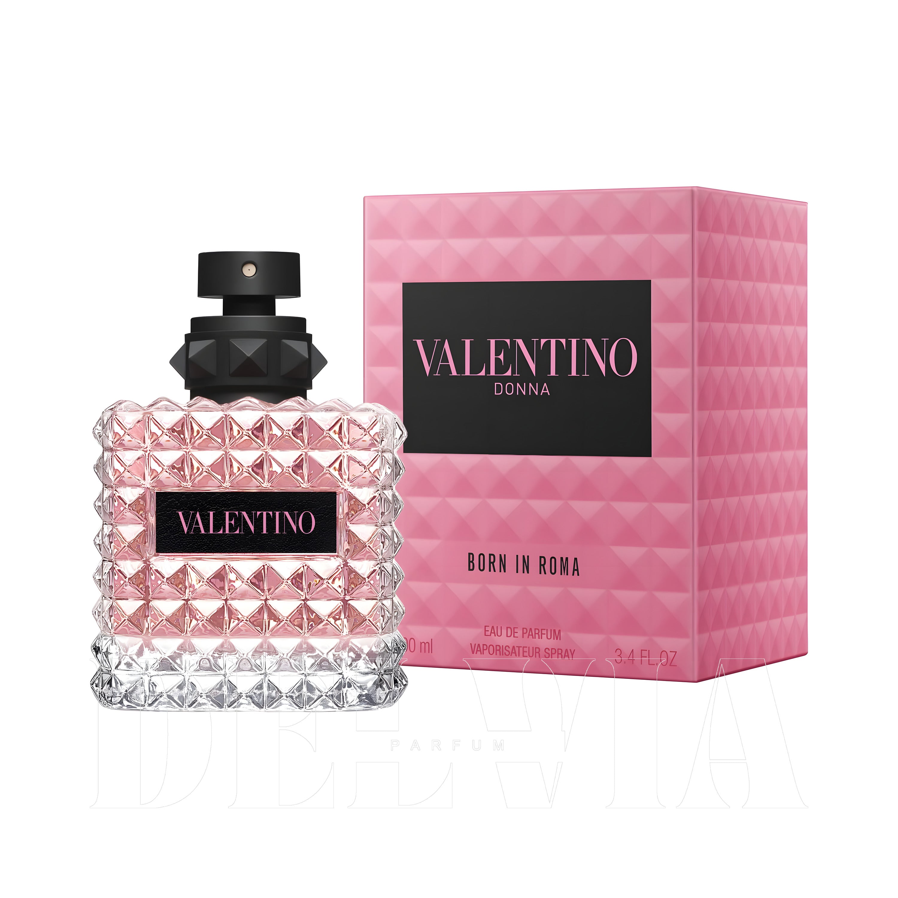 Valentino Donna Born In Roma Tam Boy Parfum — kutu ve şişe görseli