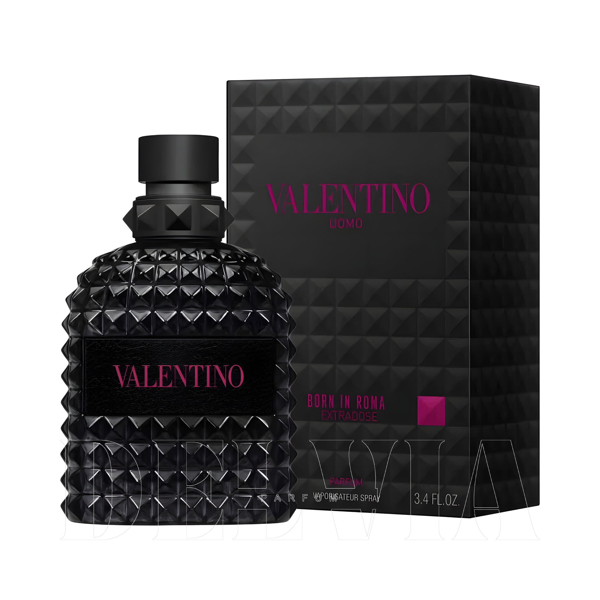 Valentino Uomo Born In Roma Extradose Parfum 2 ml dekant parfüm — kutu ve şişe görseli