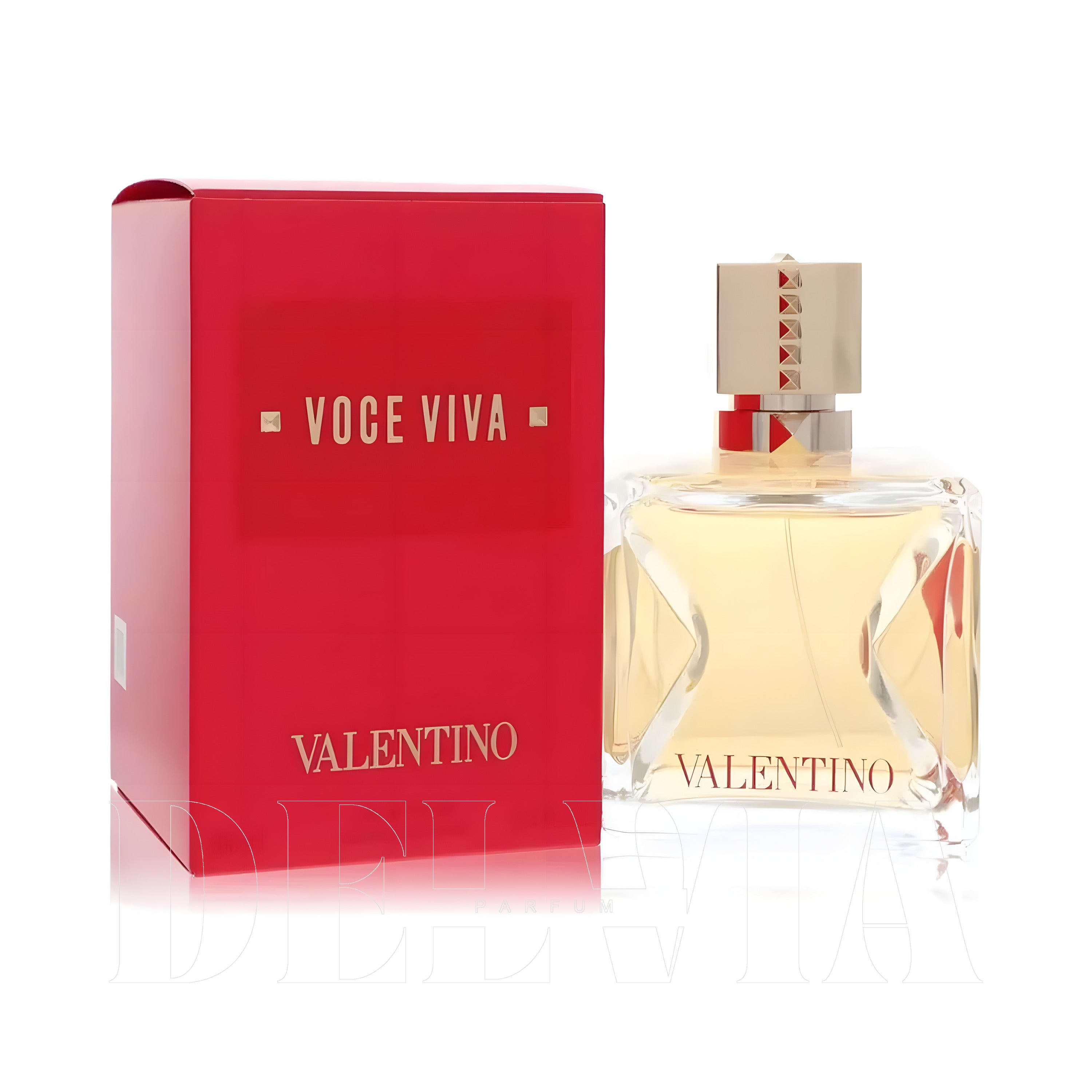 Valentino Voce Viva 2 ml dekant parfüm — kutu ve şişe görseli