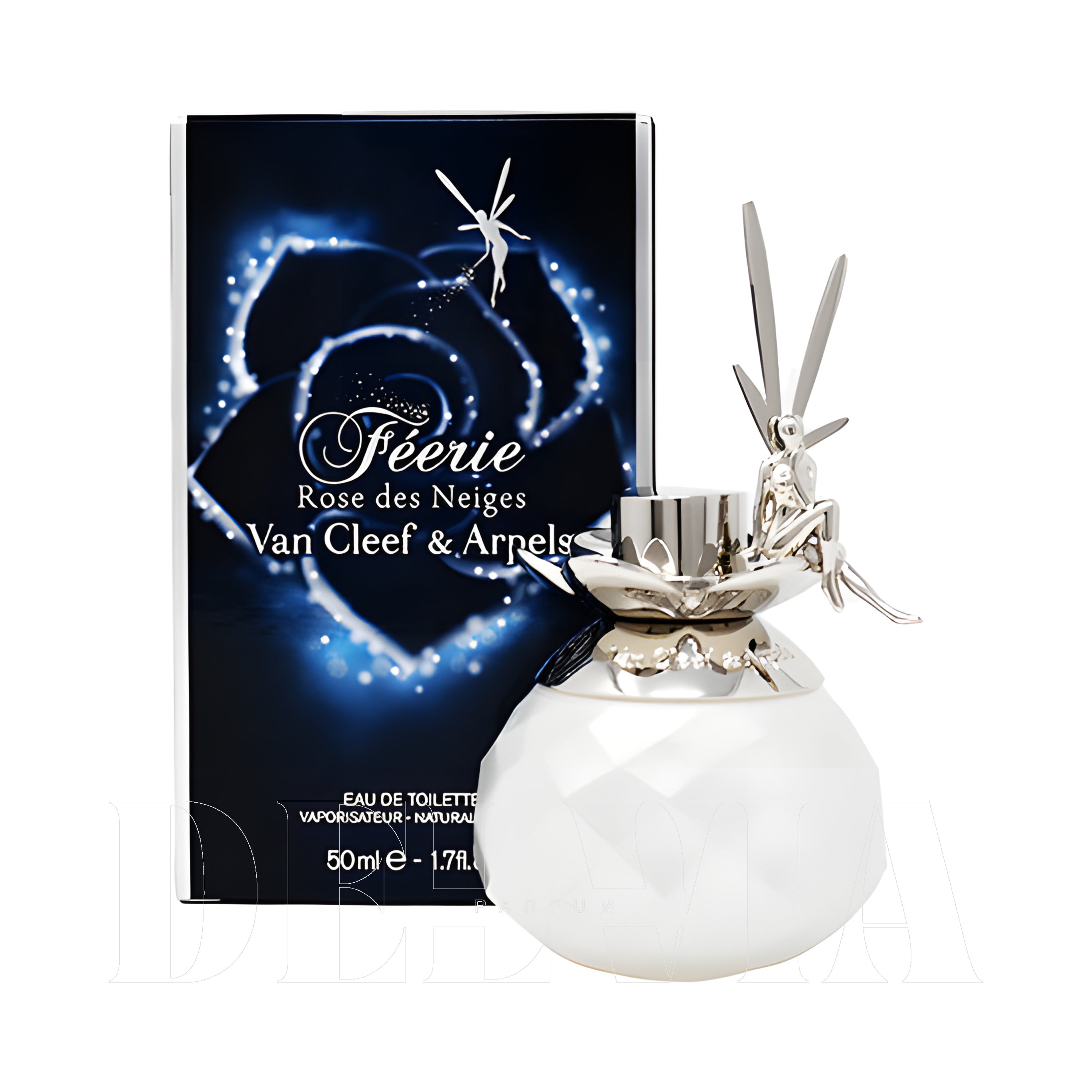 Van Cleef Arpels Feerie Rose Des Neiges 5 ml dekant parfüm — kutu ve şişe görseli