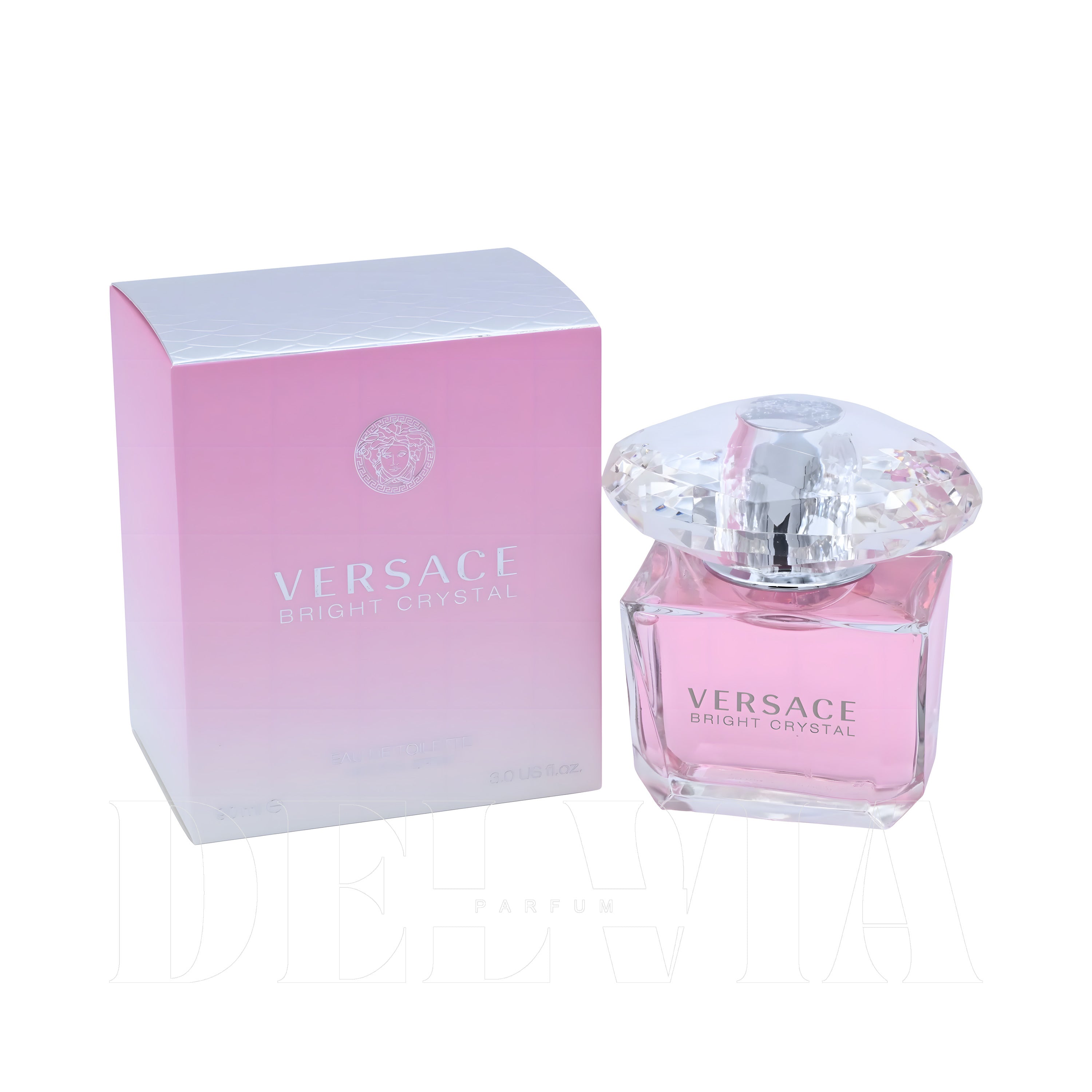Versace Bright Crystal Perfume Tam Boy Parfum — kutu ve şişe görseli