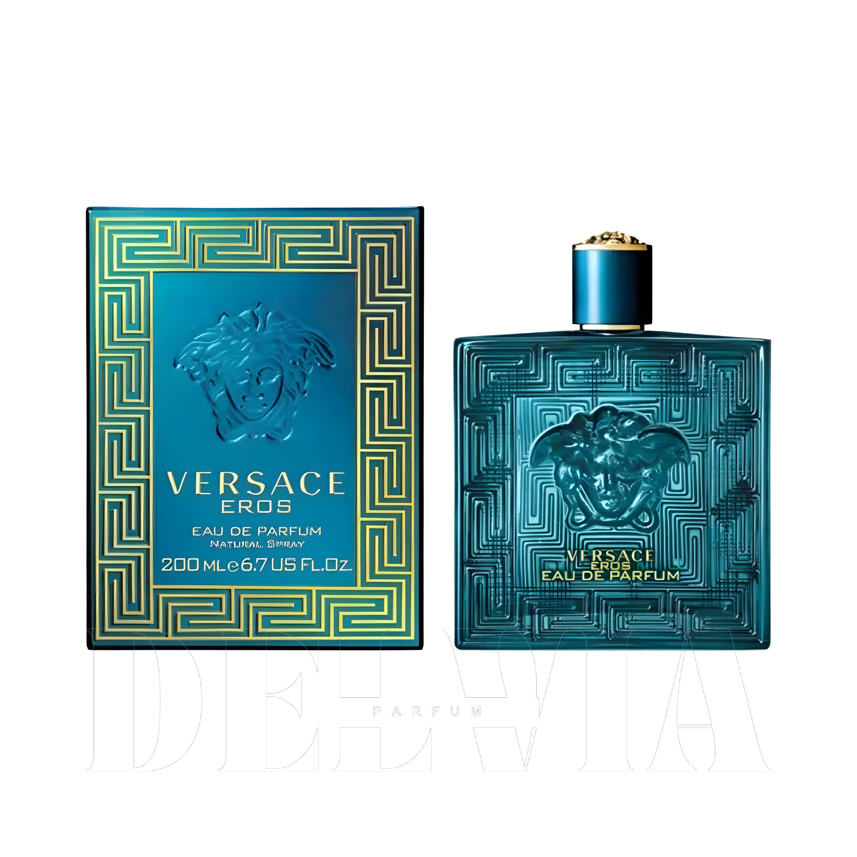Versace Eros Tam Boy Parfum — kutu ve şişe görseli