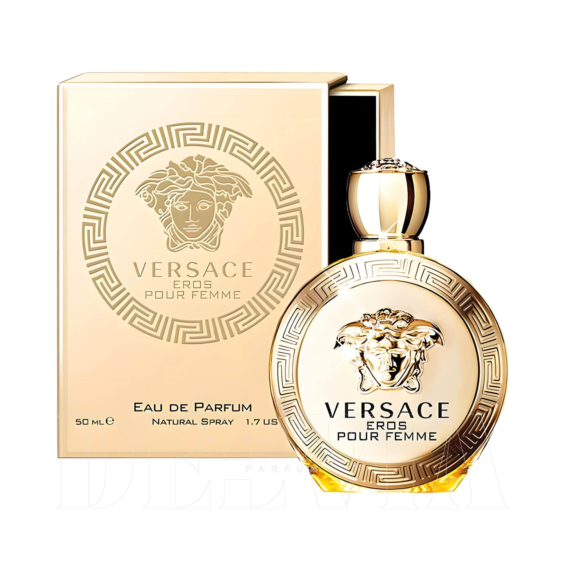 Versace Eros Femme 15 ml dekant parfüm — kutu ve şişe görseli