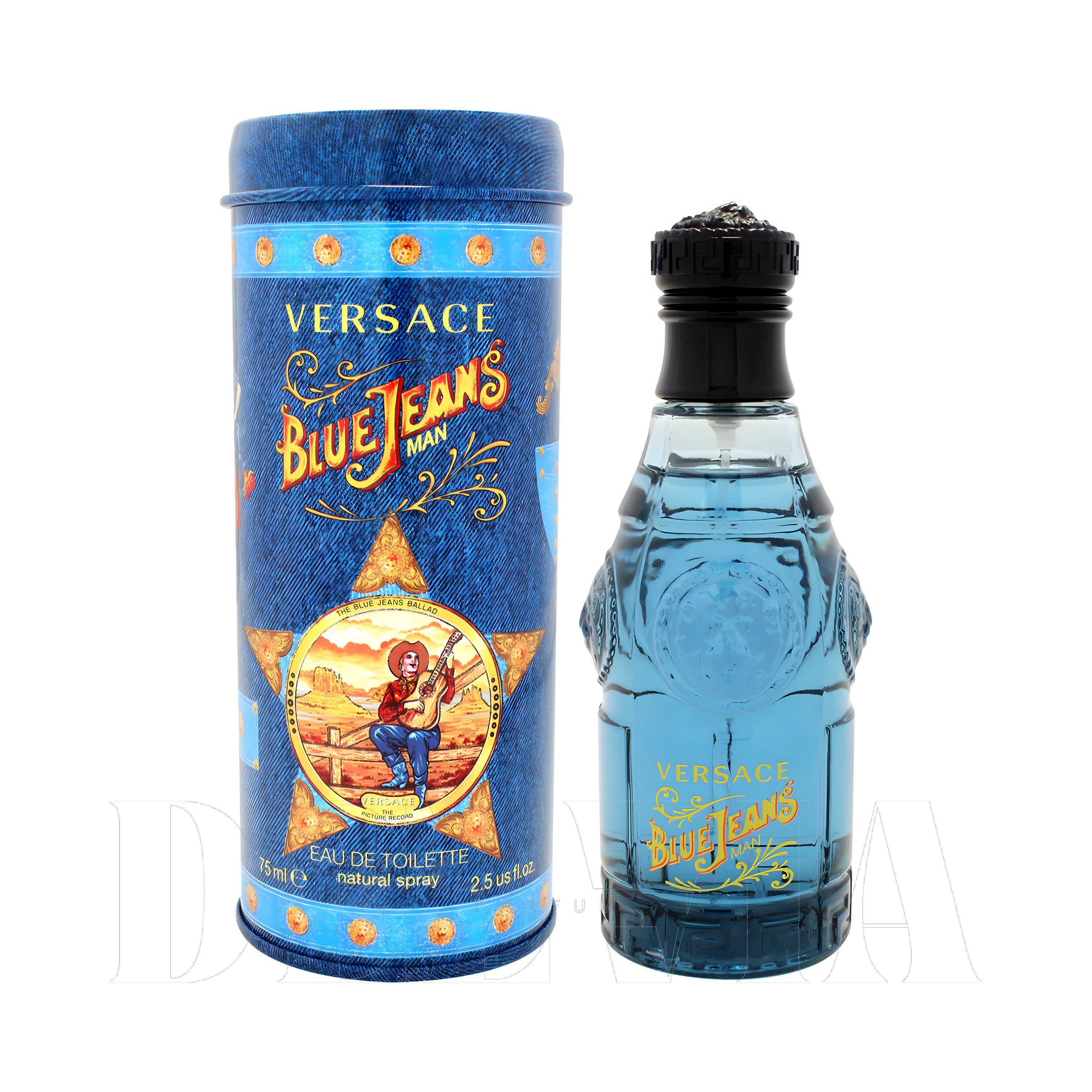 Versace Versus Blue Jeans Tam Boy Parfum — kutu ve şişe görseli