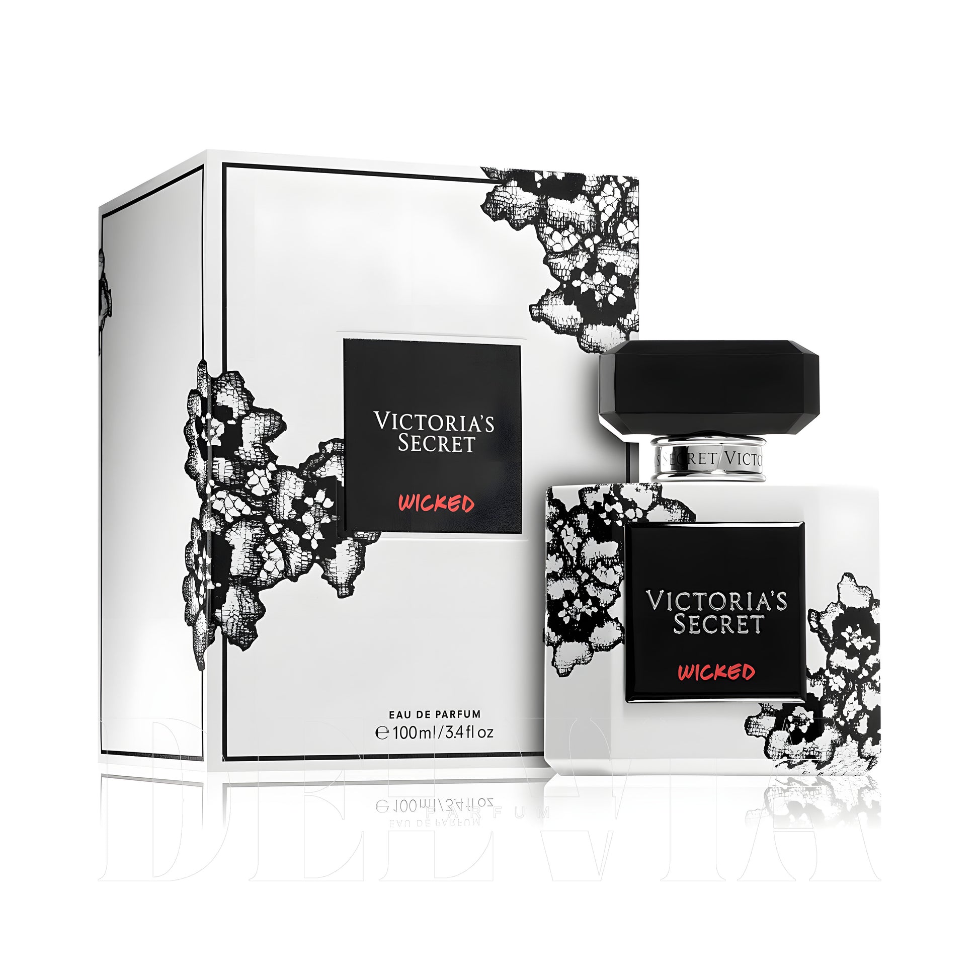 Victoria S Secret Wicked 1 ml dekant parfüm — kutu ve şişe görseli