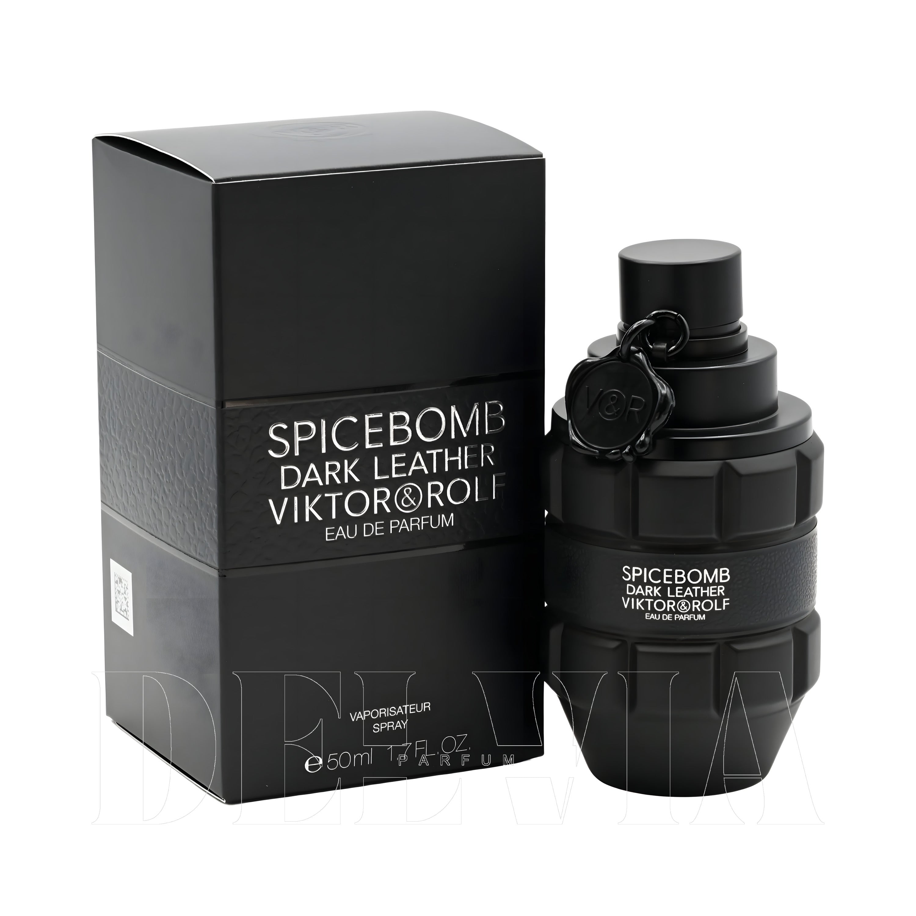Viktor Rolf Spicebomb Dark Leather 8 ml dekant parfüm — kutu ve şişe görseli