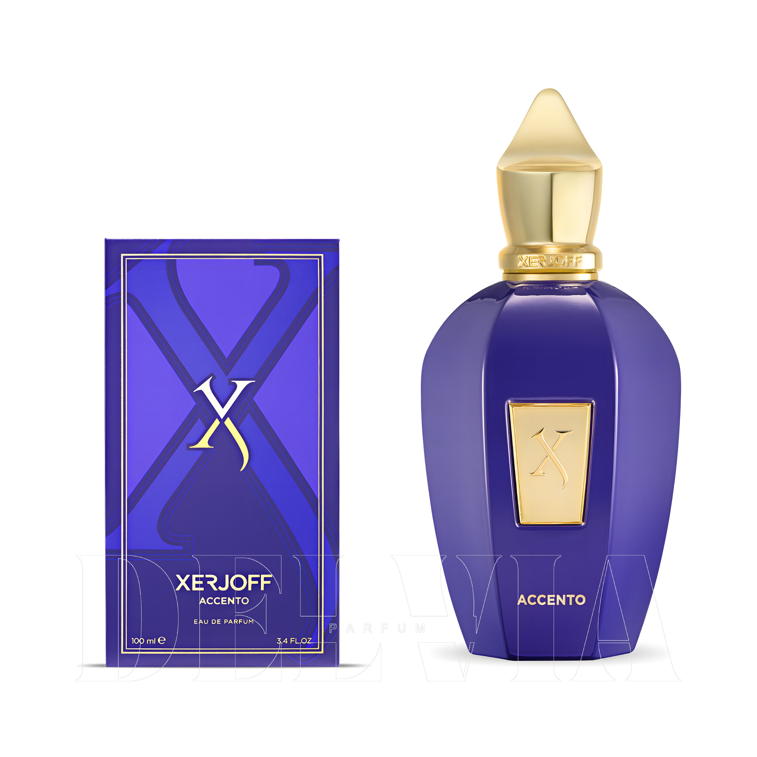 Xerjoff Accento Edp Baharatli Unisex 10 ml dekant parfüm — kutu ve şişe görseli