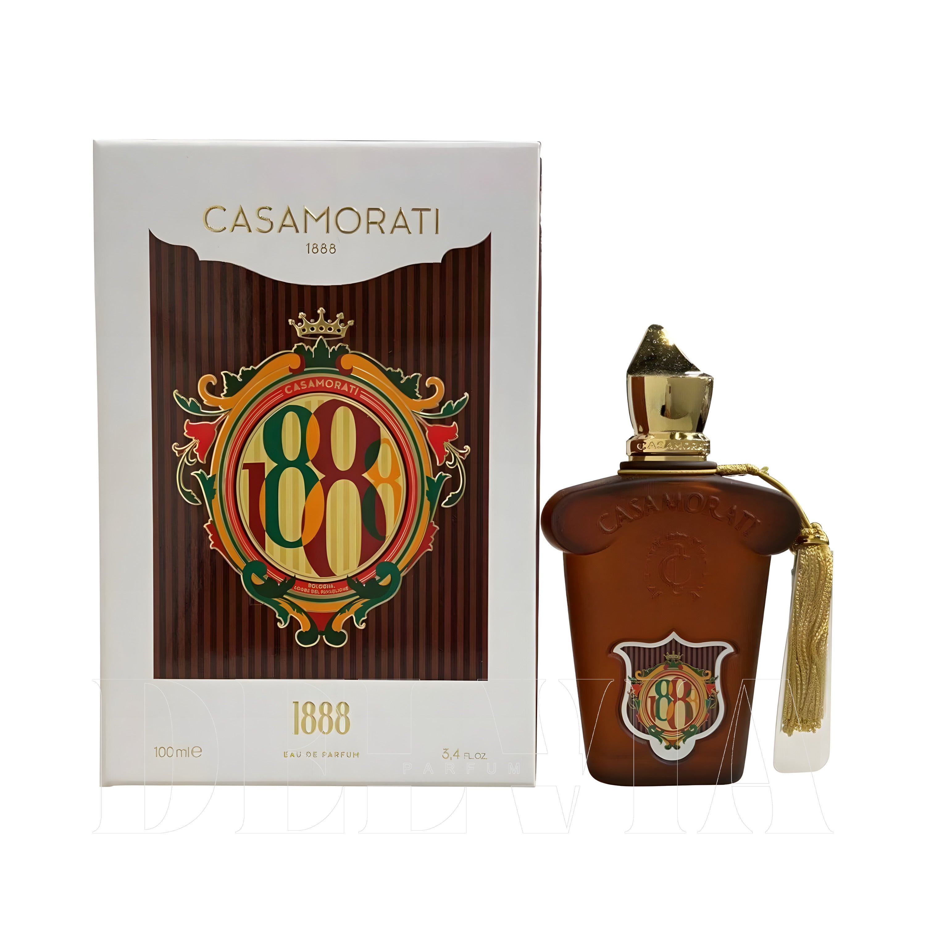 Xerjoff Casamorati 1888 1 ml dekant parfüm — kutu ve şişe görseli
