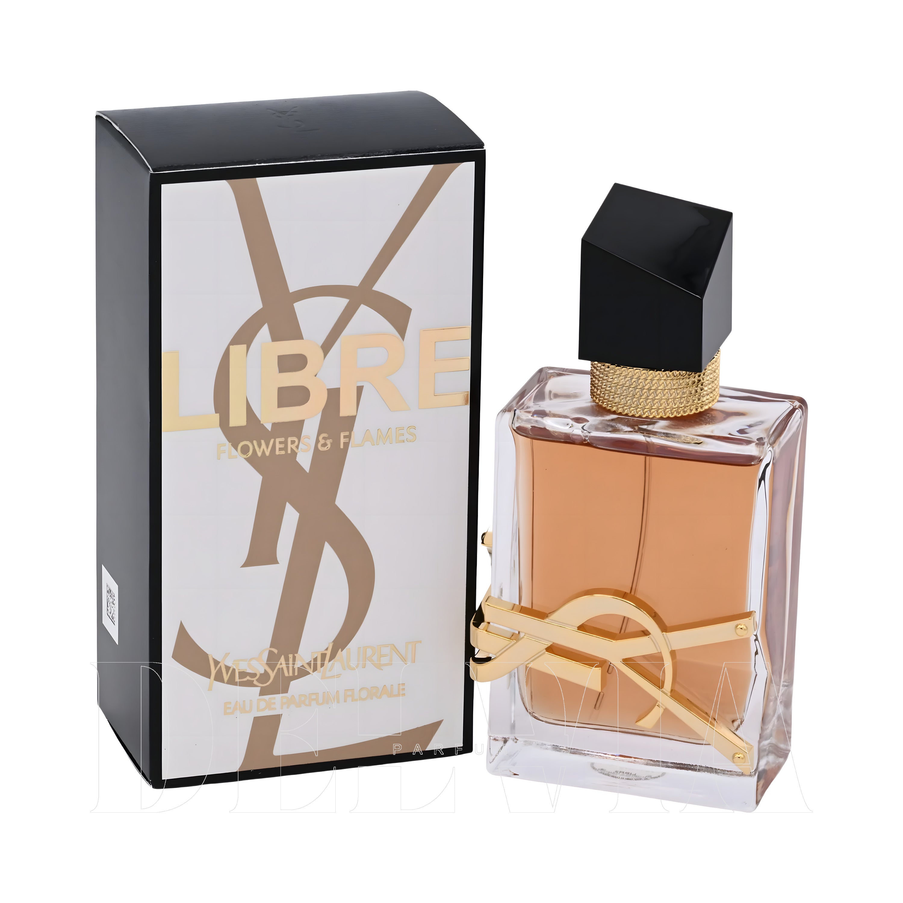 Yves Saint Laurent Libre Flowers Flames 10 ml dekant parfüm — kutu ve şişe görseli