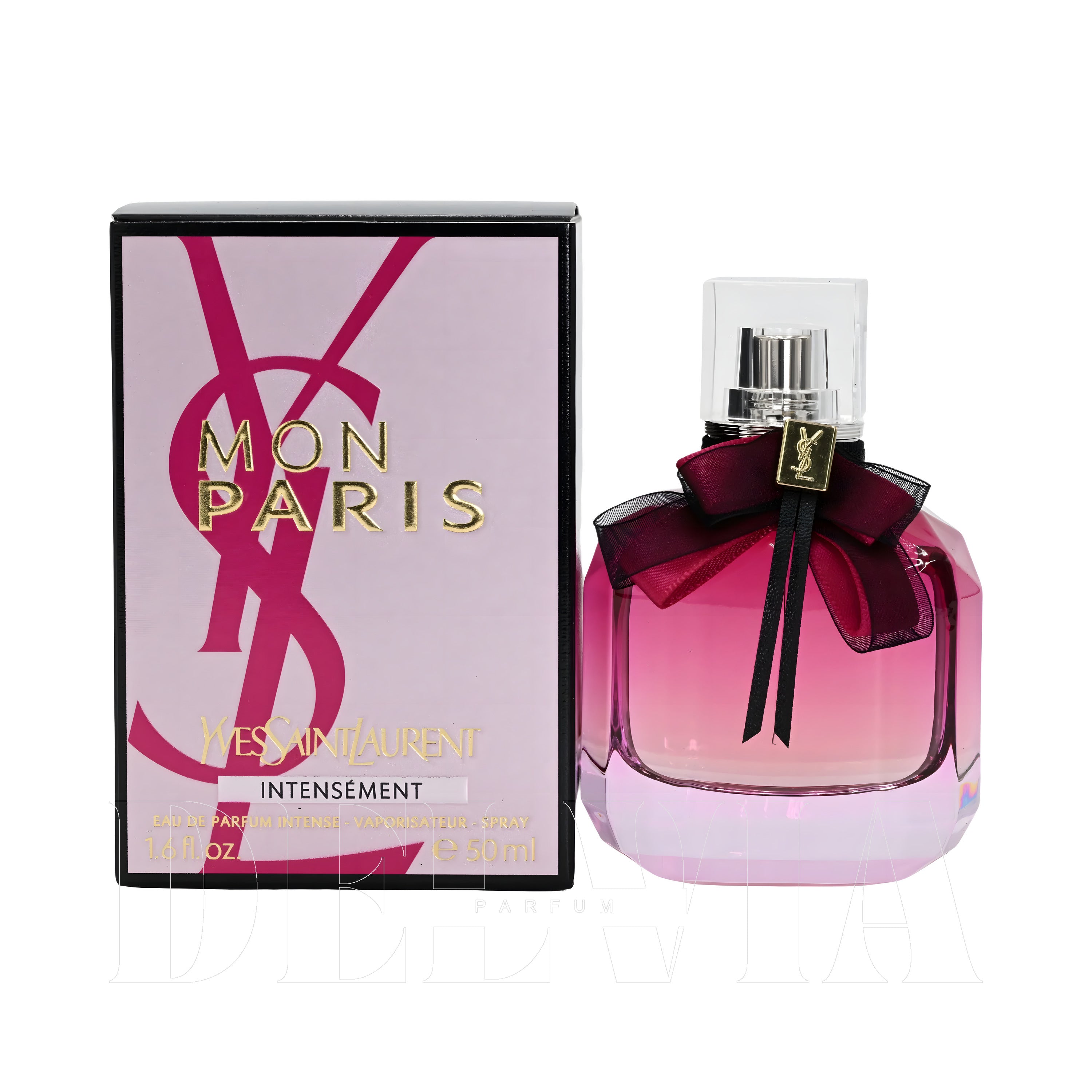 Yves Saint Laurent Mon Paris Intensement 5 ml dekant parfüm — kutu ve şişe görseli