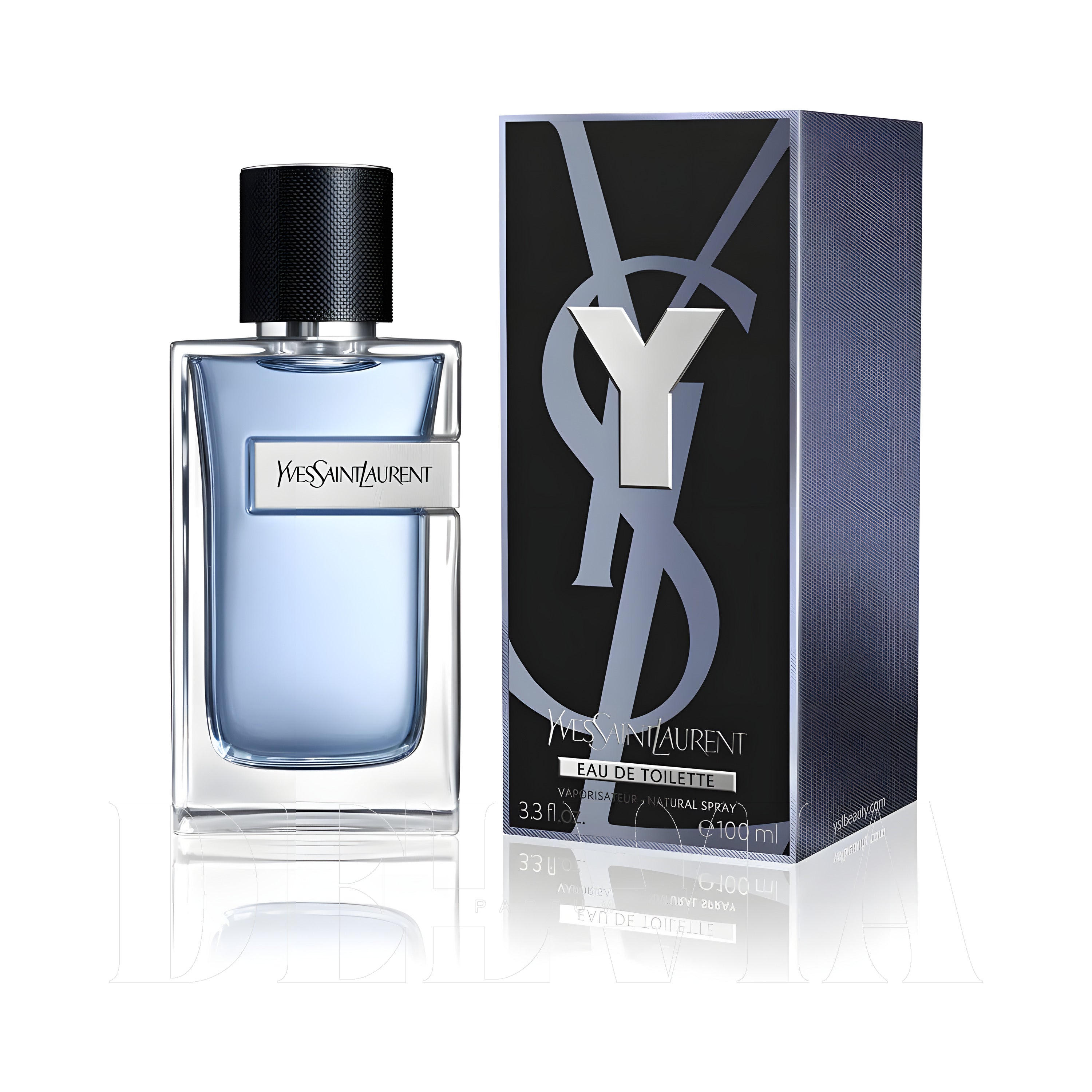 Yves Saint Laurent Y Men 10 ml dekant parfüm — kutu ve şişe görseli