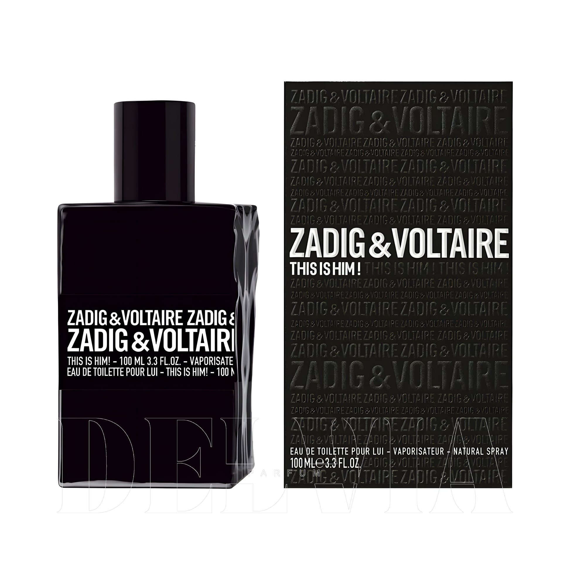 Zadig Voltaire This Is Him 5 ml dekant parfüm — kutu ve şişe görseli