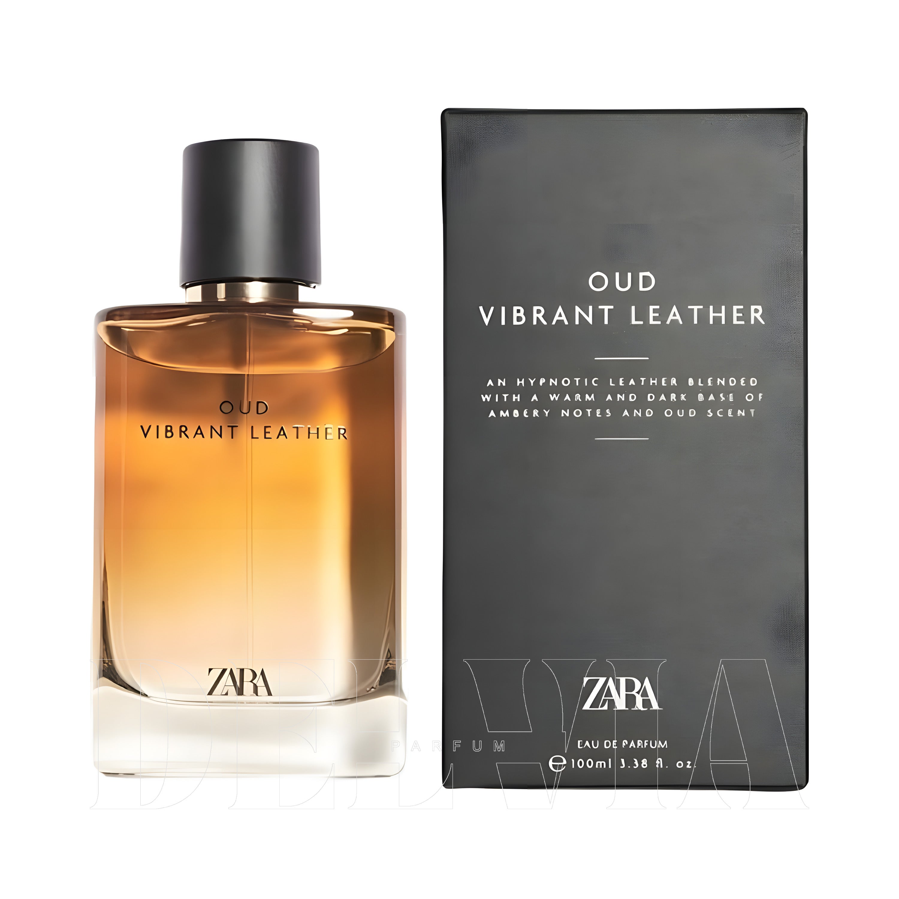 Zara Vibrant Leather Oud Edp 3 ml dekant parfüm — şişe görseli